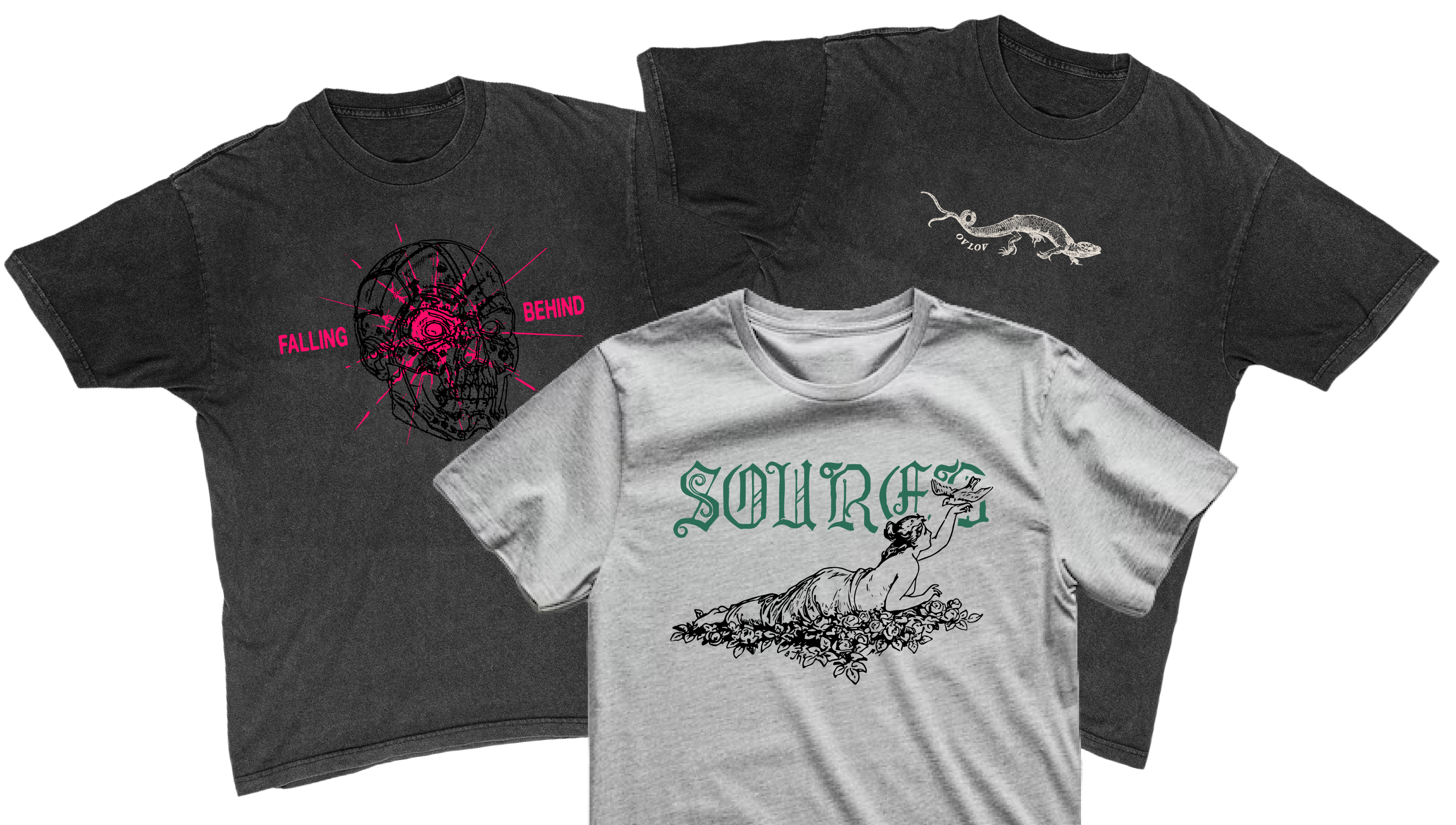 Illustration of a mountain range from afar